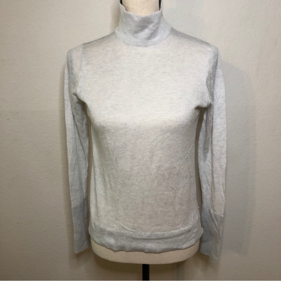 Zara Knit Lightweight Mock Neck Long Sleeve Sweater Size Small - Picture 1 of 6